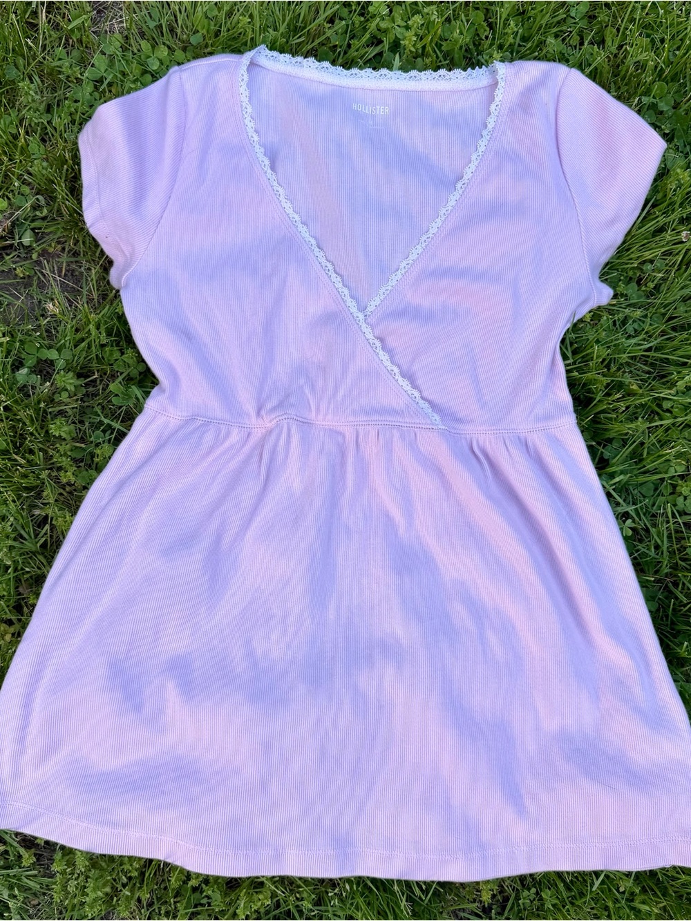 Light Pink Hollister Top - Size Medium